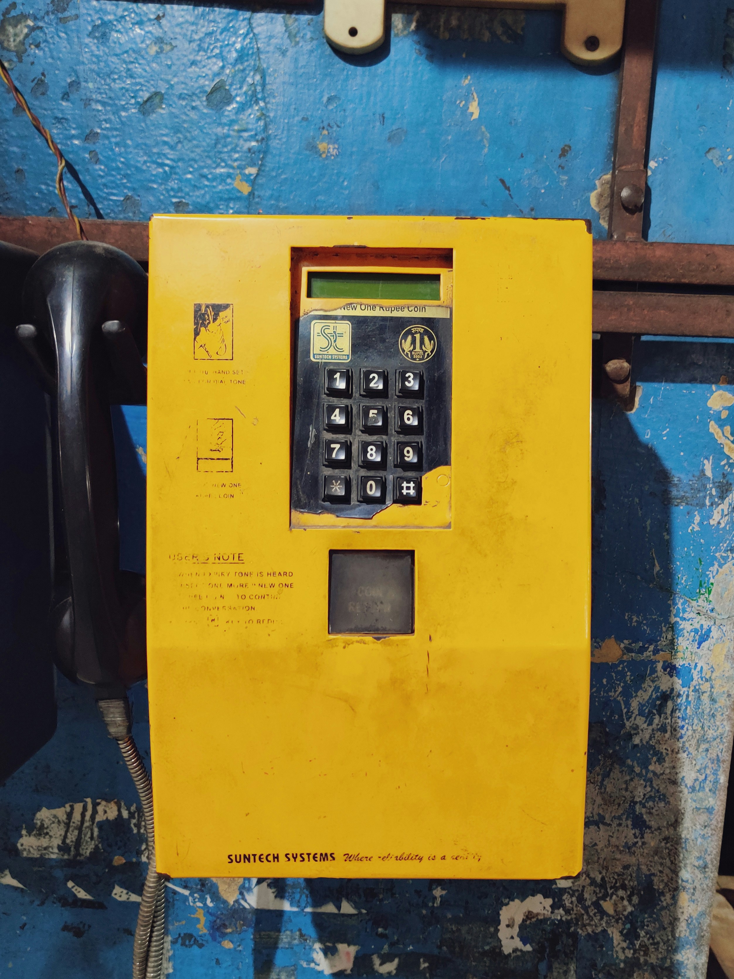 yellow telephone