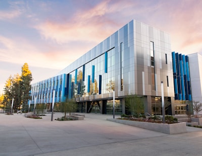 building near trees during day