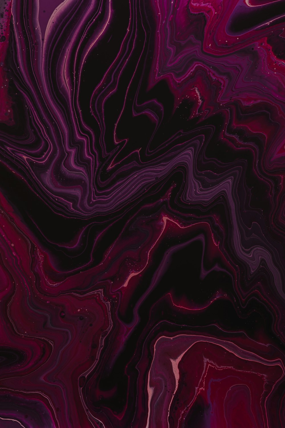pink, purple, and black painting