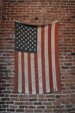U.S.A. flag hanging represetning us tax obligations