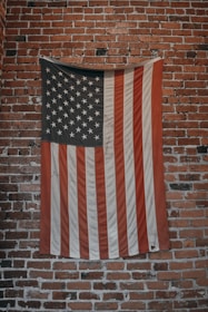 U.S.A. flag hanging represetning us tax obligations