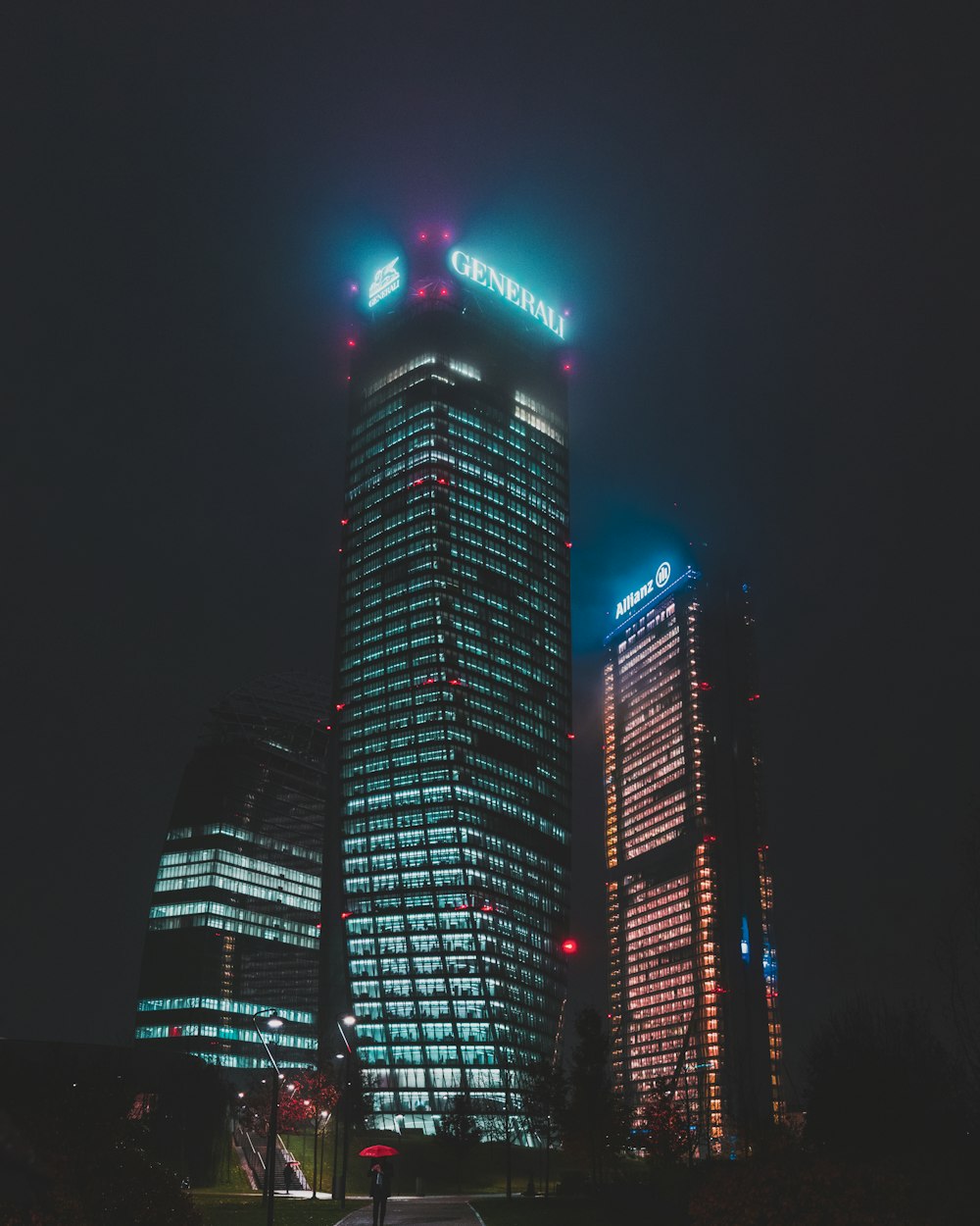 buildings during night