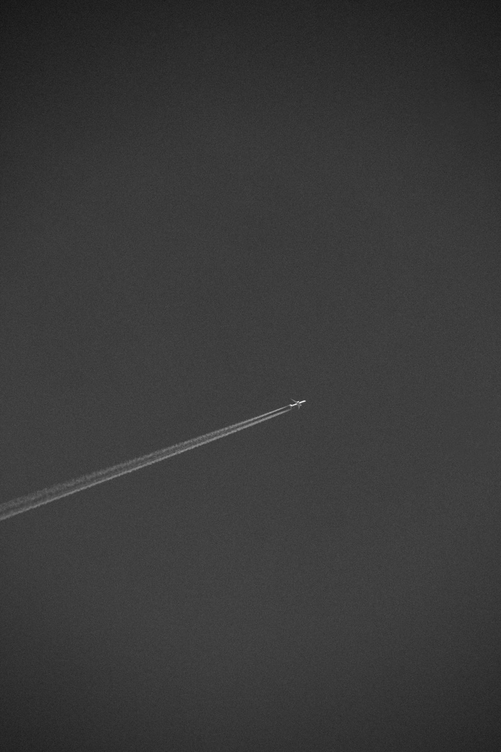 grayscale photo of jetplane