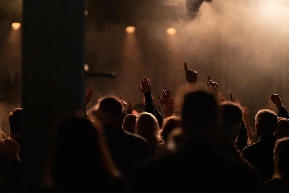 silhouette of people hand