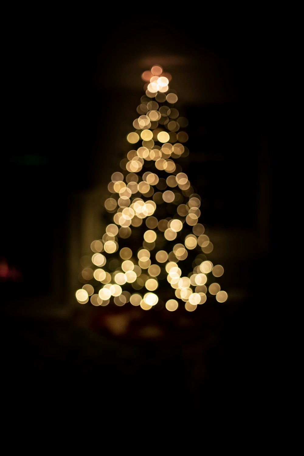 lighted Christmas tree