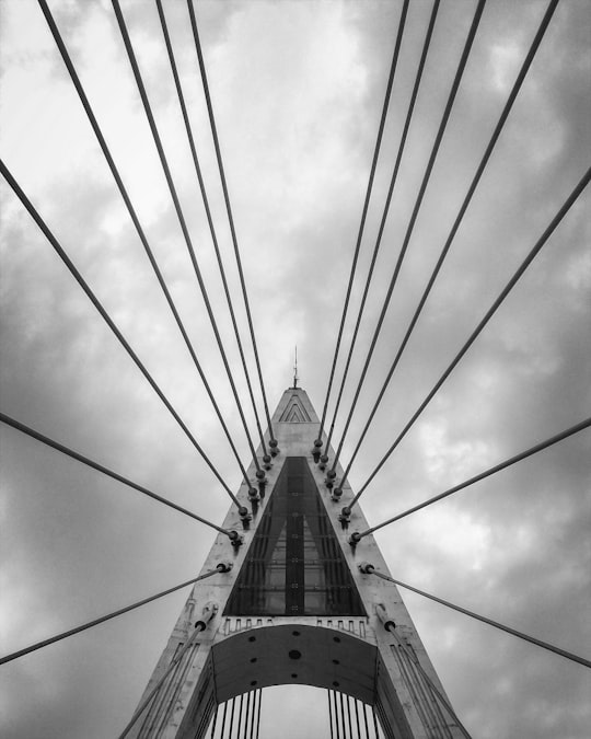 gray concrete bridge suspension in Ahvaz Iran