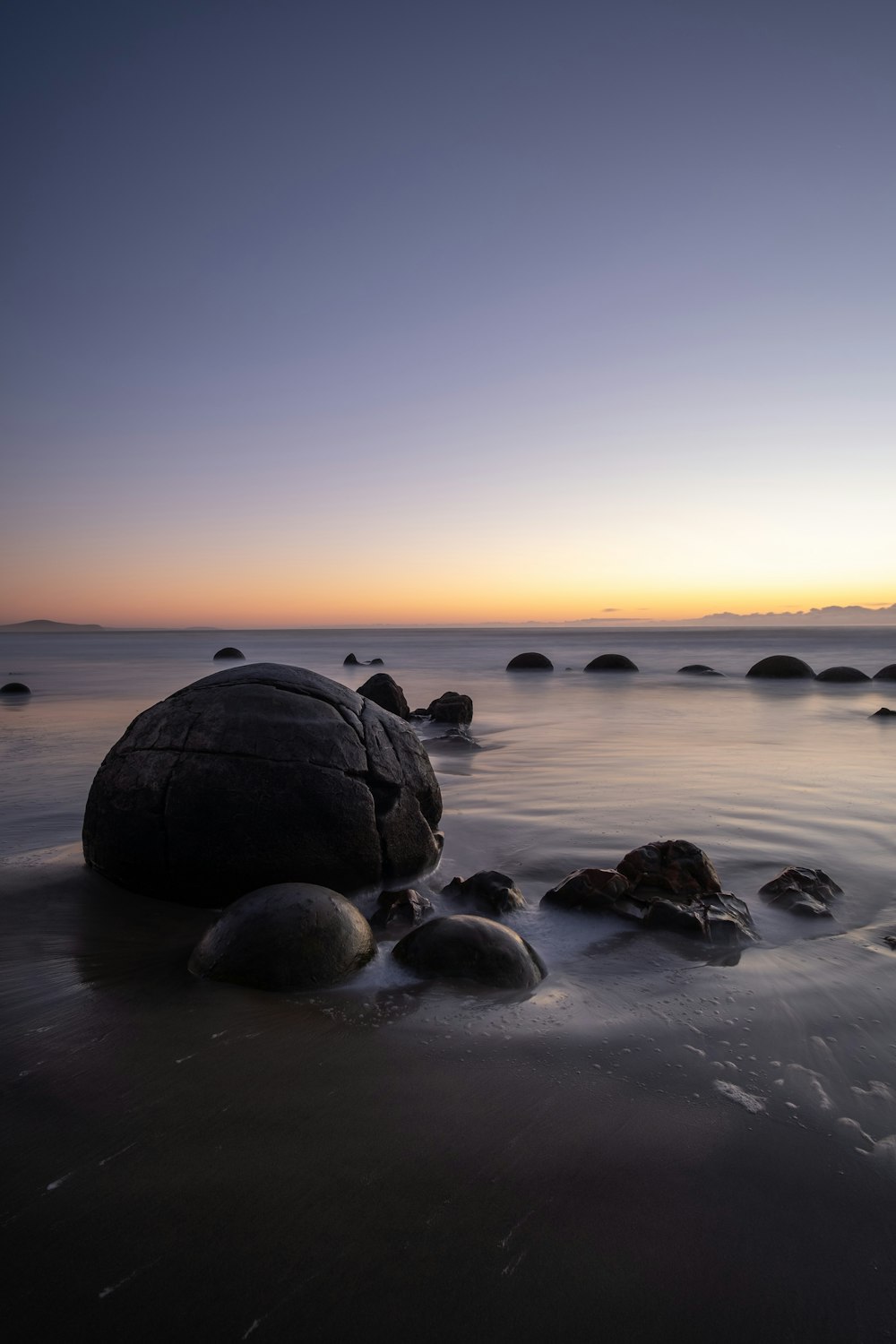 black rock formation