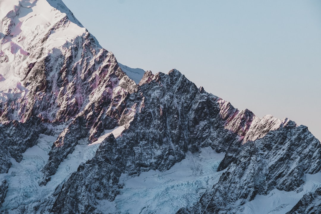 mountain covered with snow