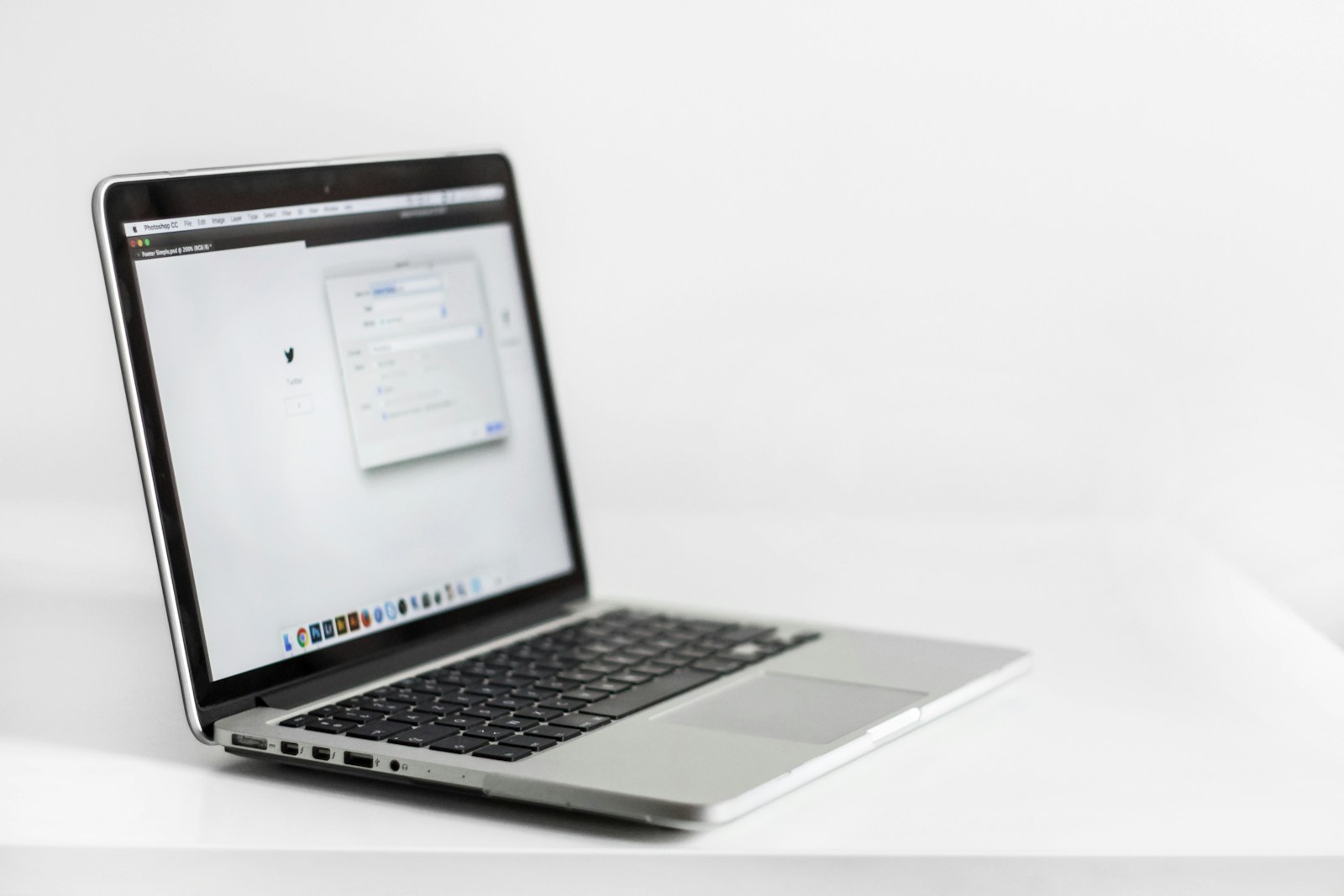 A laptop open to a web page on a desk