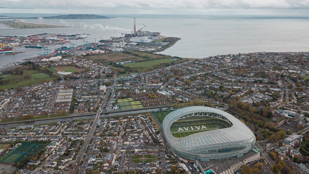 Aviva stadium aerial view