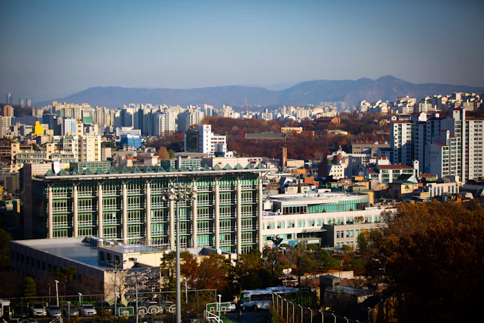 High-rise campus buildings in Busan