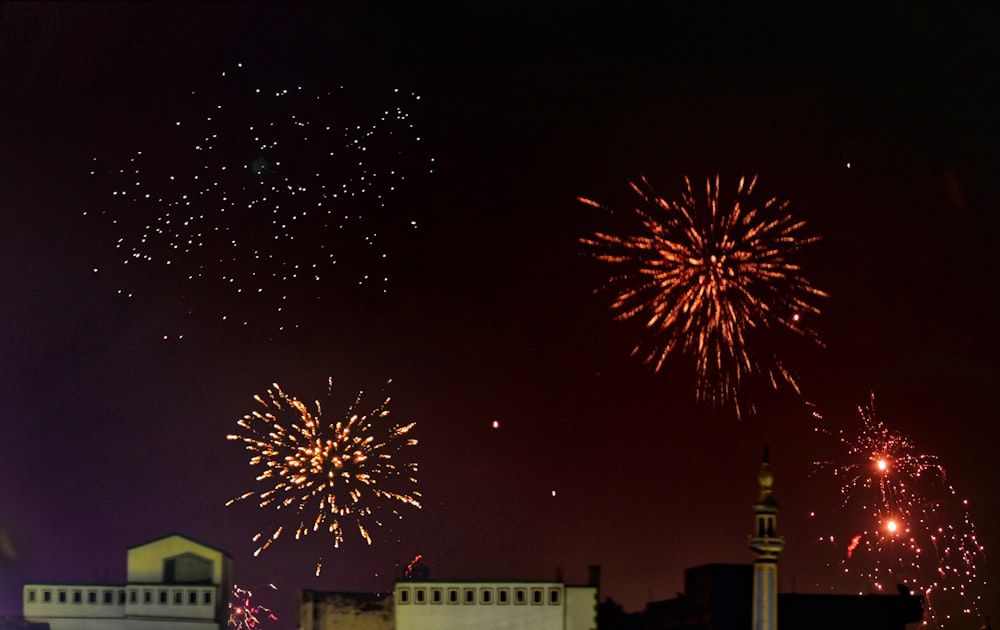 fireworks display at night