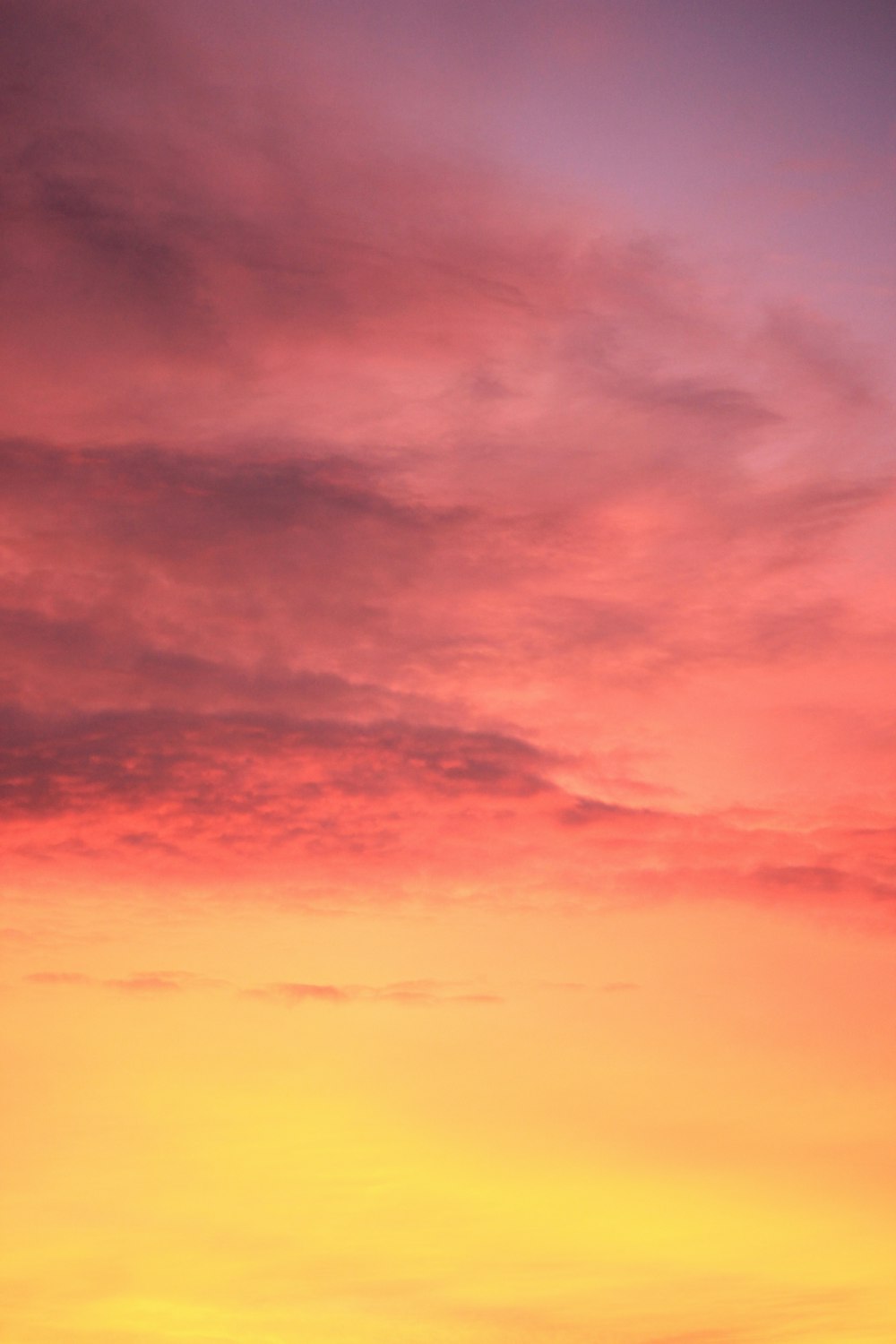 clouds during golden hour