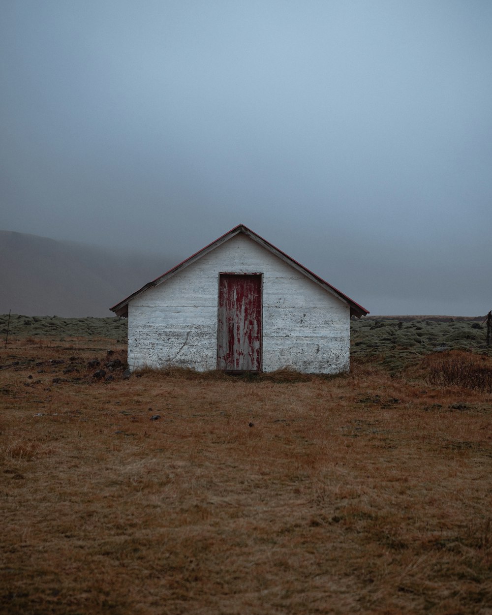 white shed