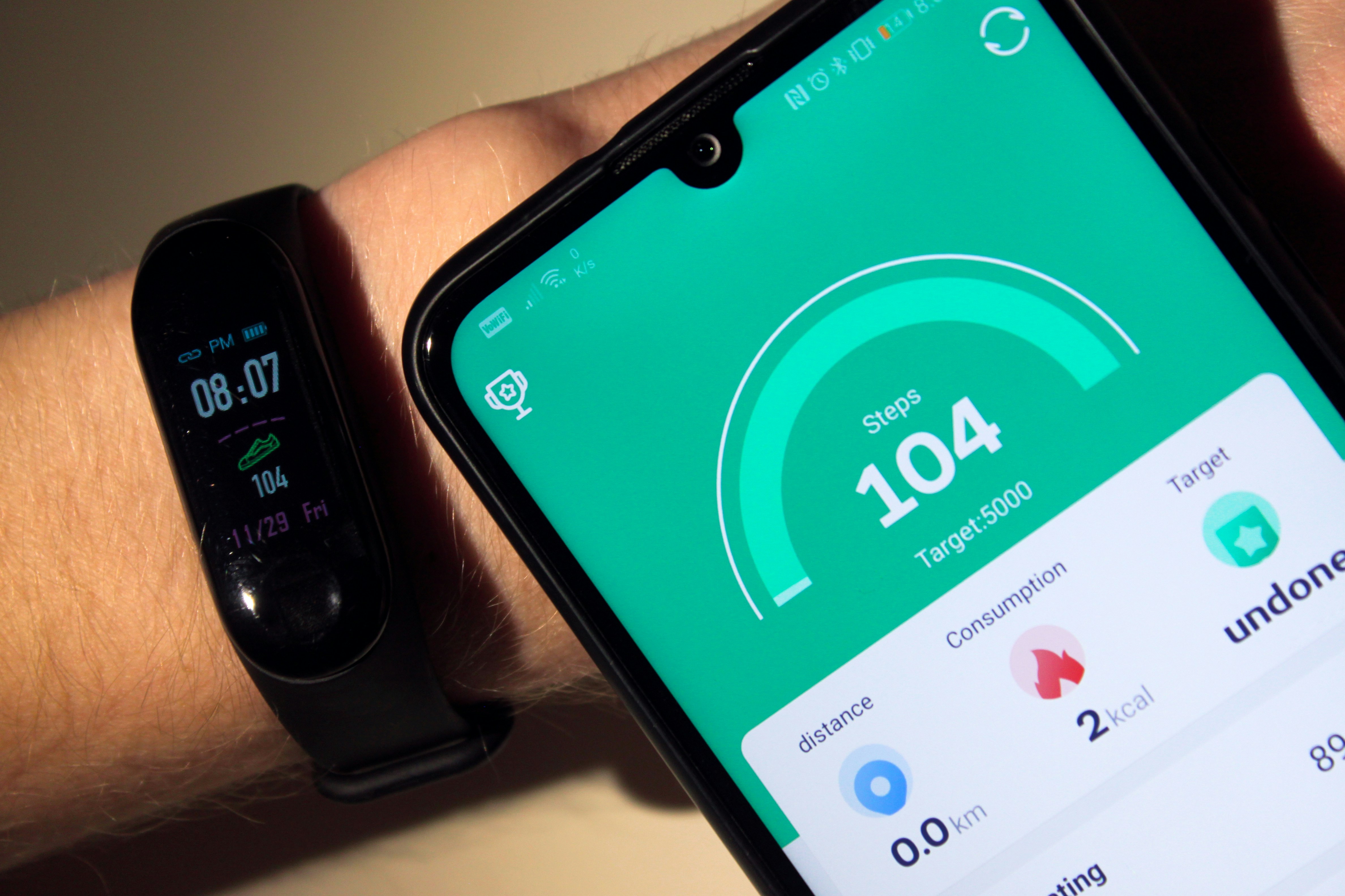 schwarzes Android-Smartphone