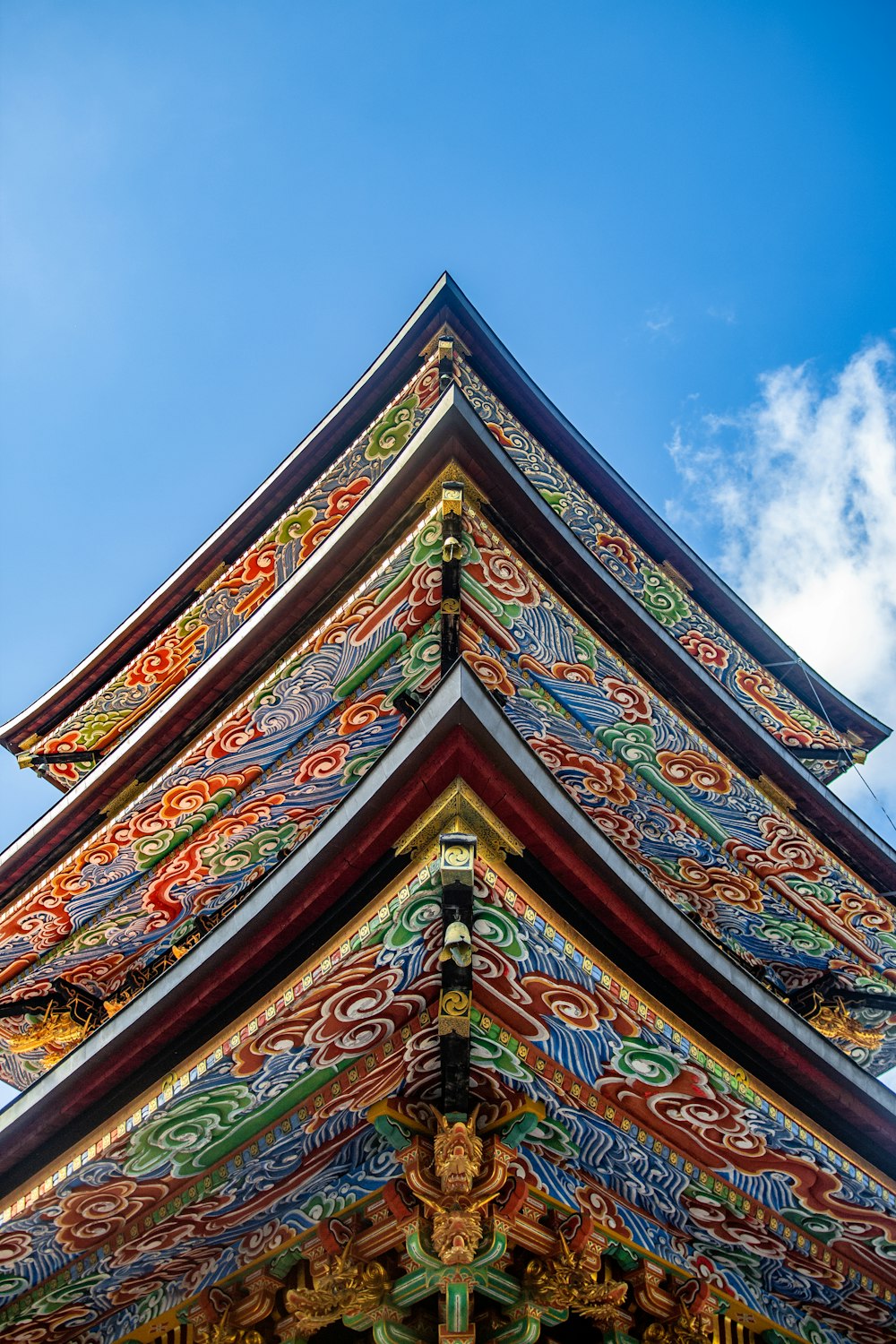multicolored temple