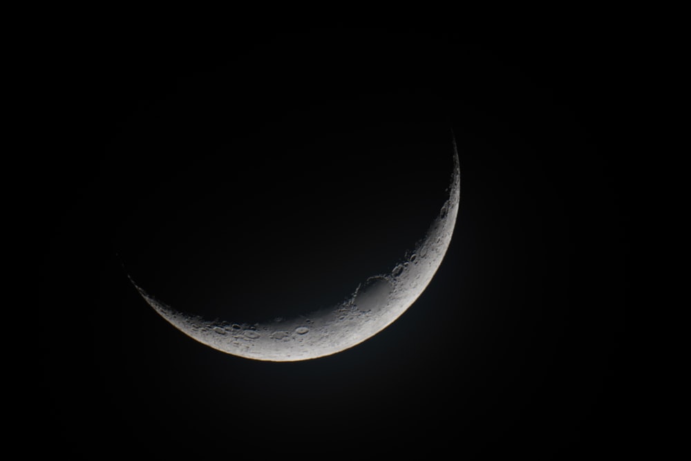 photo de lune grise