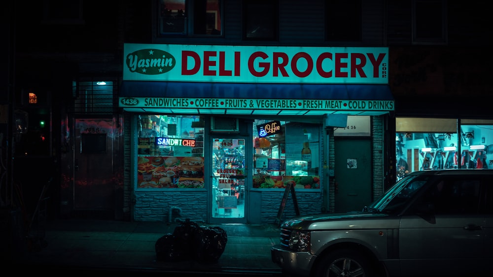 Deli Grocery at night