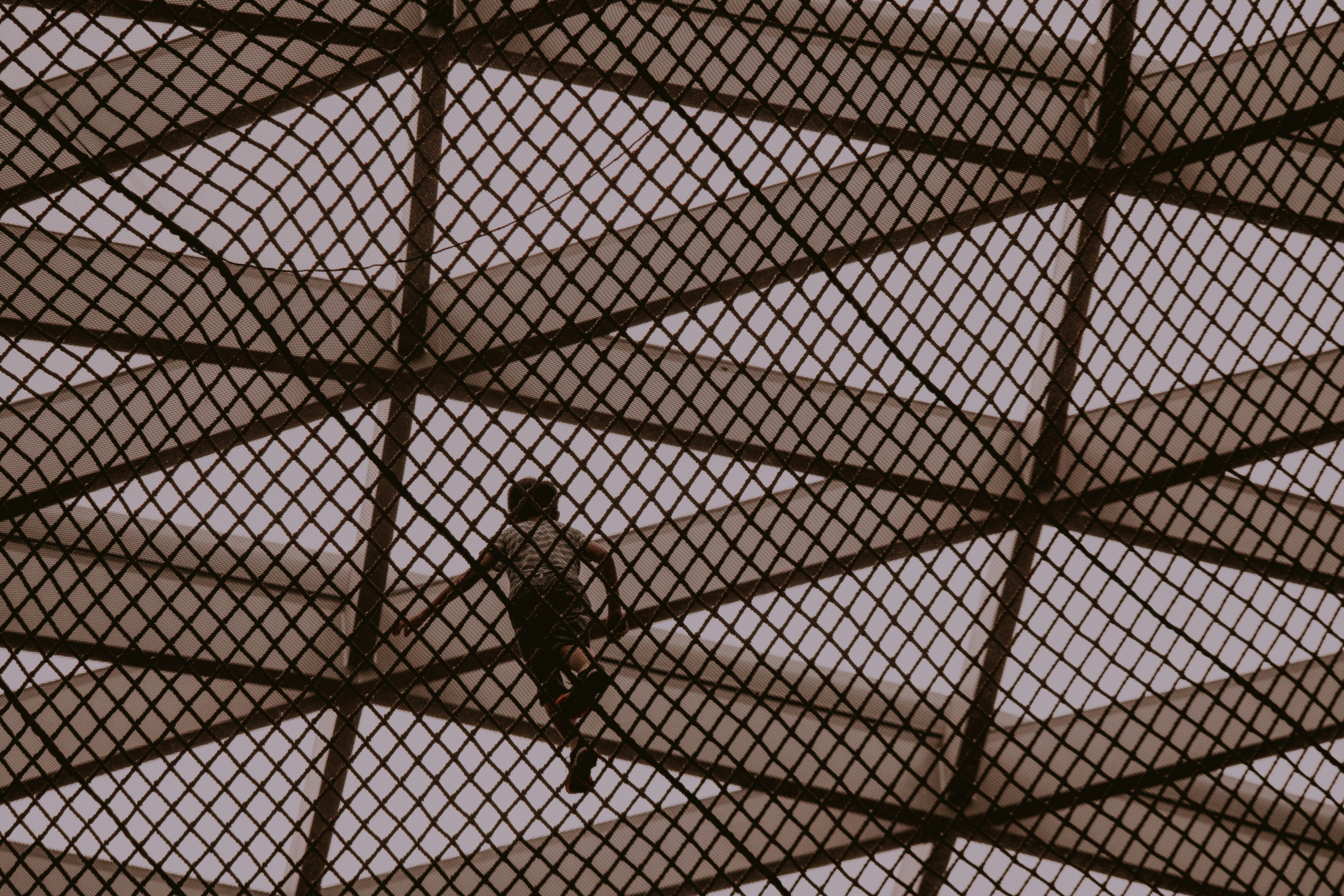 person on bridge