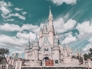 Disney castle during daytime at Walt Disney World.