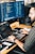 man using laptop
