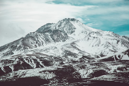 mountain covered with snow in Sabalan Iran