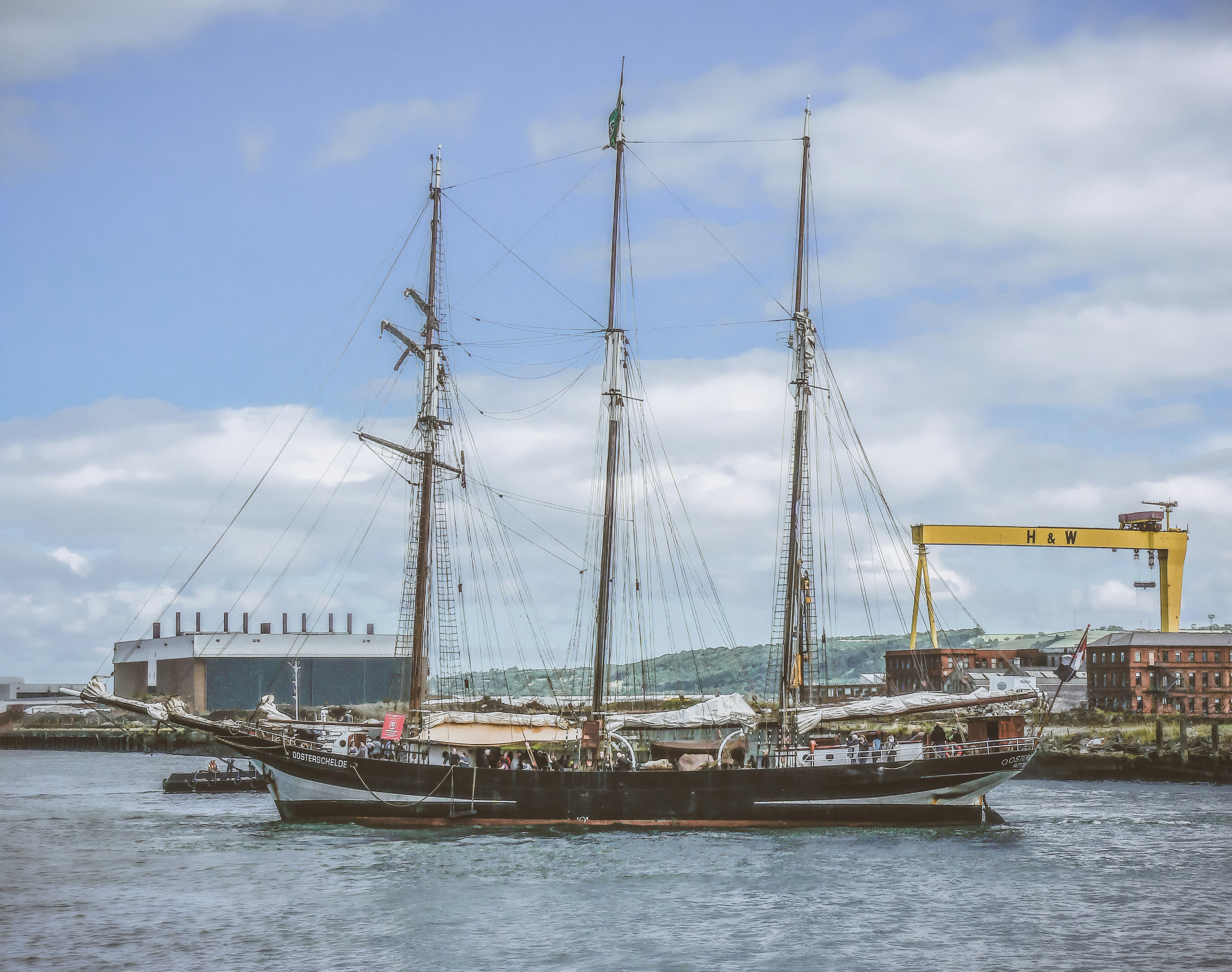 black and brown boat at port