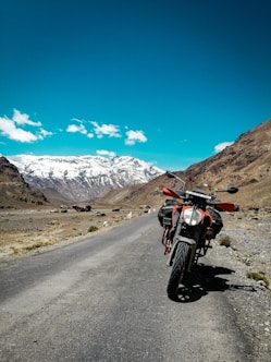 red and black motorcycle