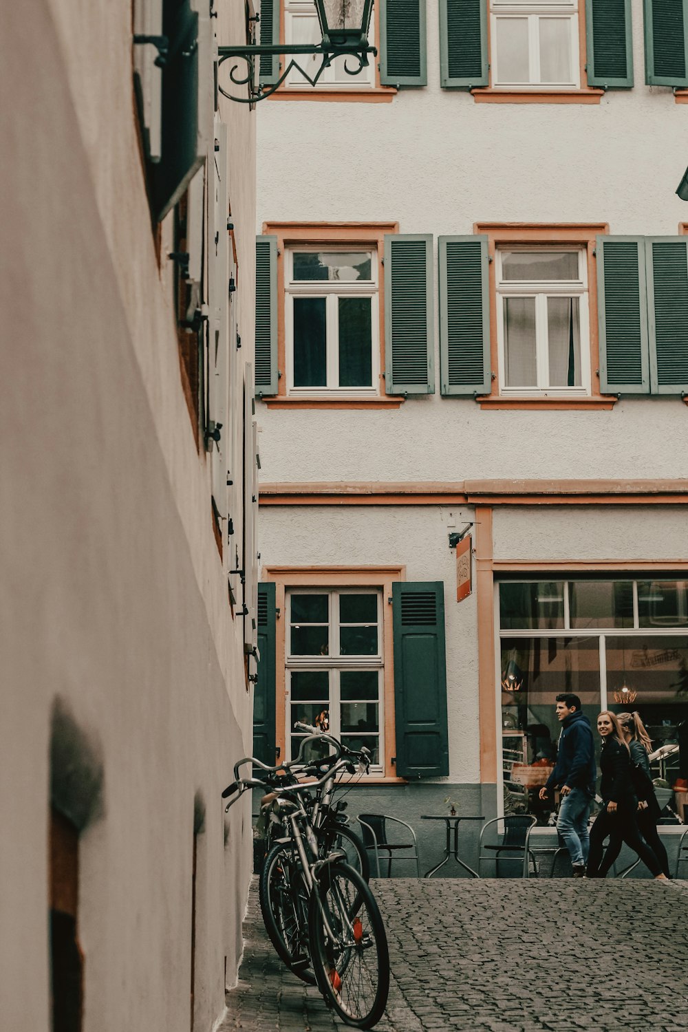 white and orange house