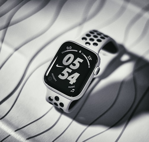 silver apple watch