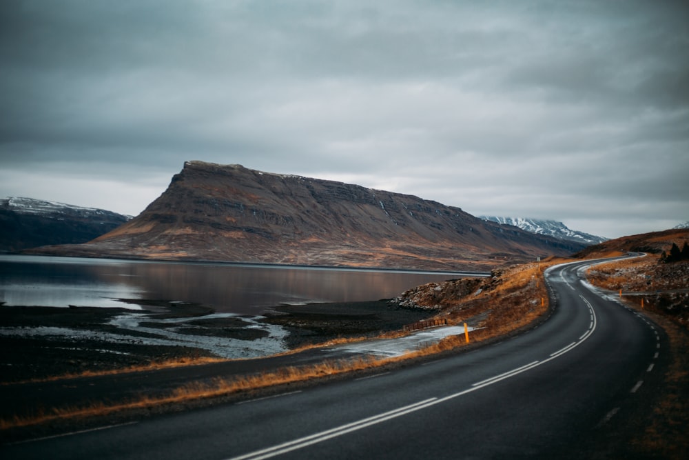 gray paved road