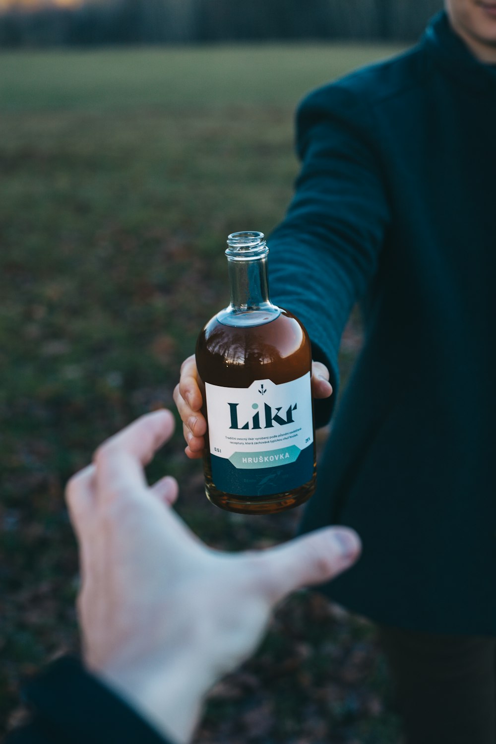 Likr glass bottle