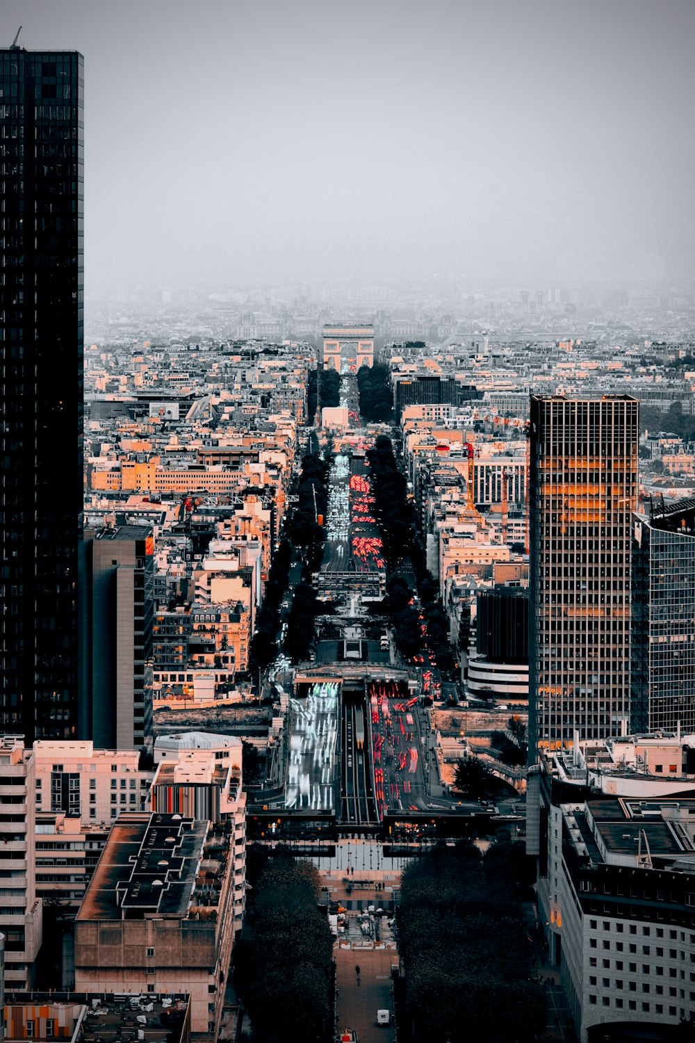 bird's eye view photography of high-rise buildings