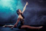 woman in split position