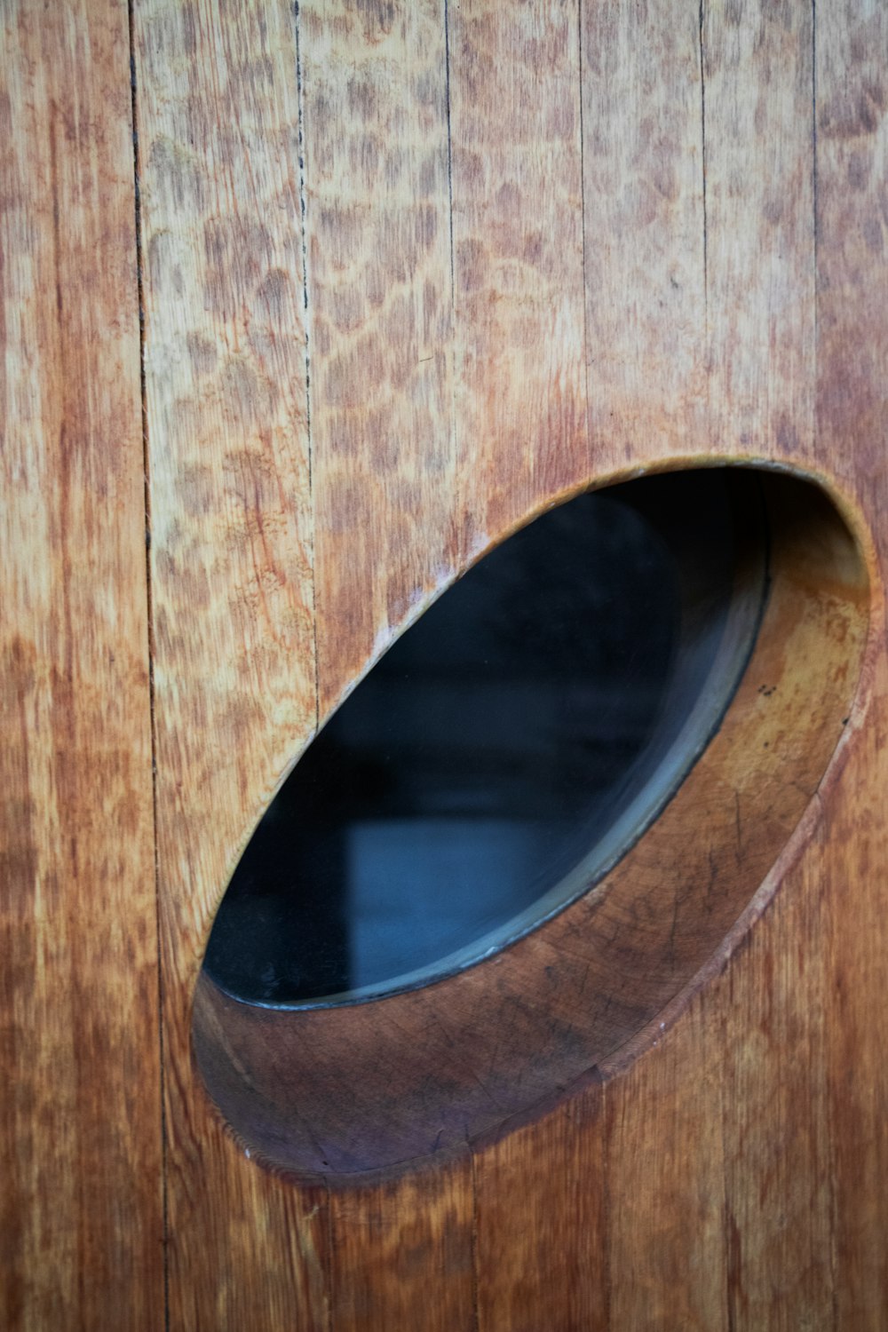 brown wooden hole