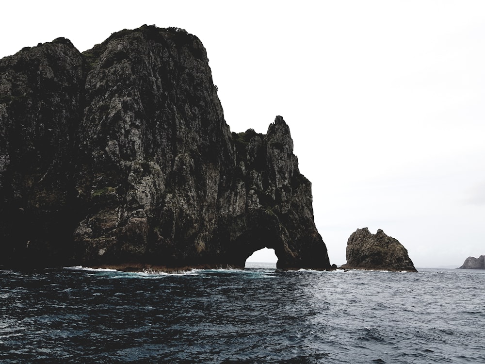 rock formations on sea