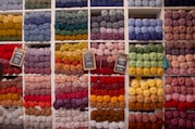 assorted-color yarn lot