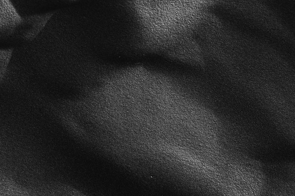 a close up view of a black fabric