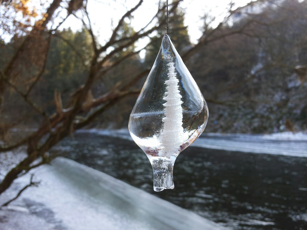 Flowing Blue Ornament
