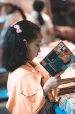 girl reading book