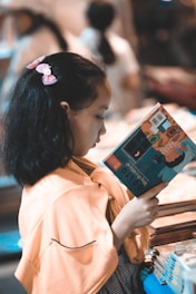 girl reading book