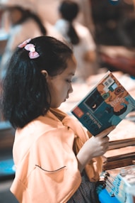 girl reading book