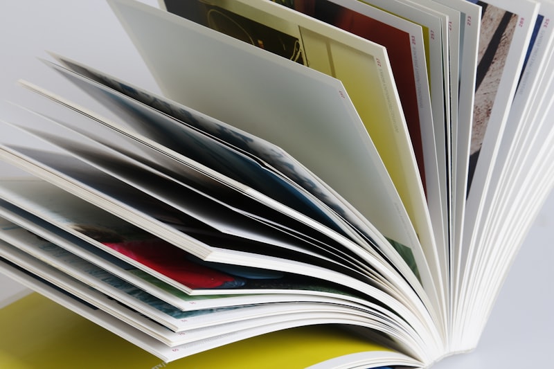 Offenes Buch mit Bildseite