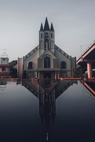 A serene church building symbolizing religious entities' financial care.