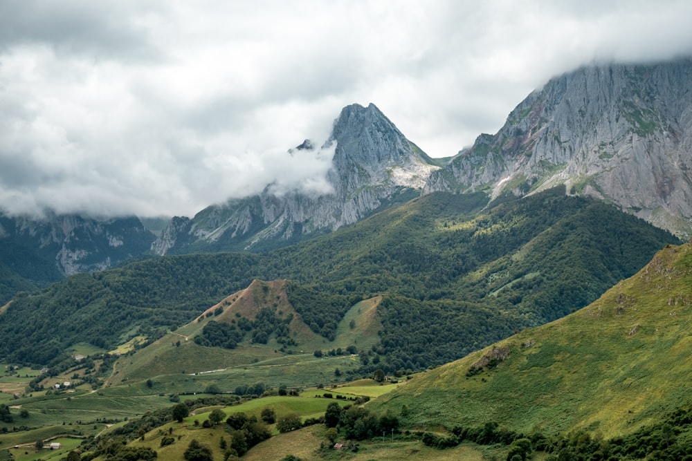 Fotografía de la cordillera verde durante el día