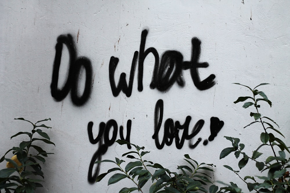 do what you love sign