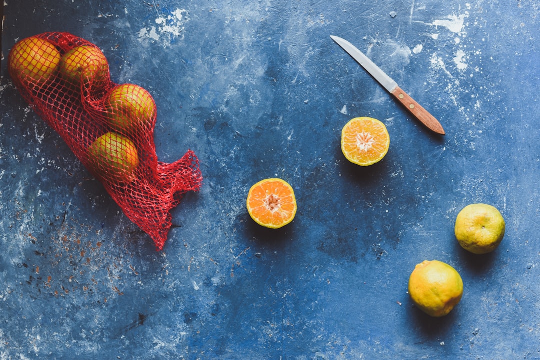 sliced citrus fruit