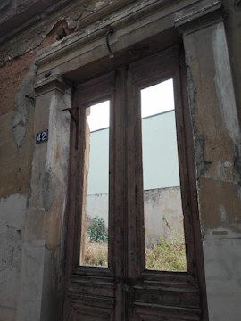 Door frame showing gaps from incorrect door dimensions.