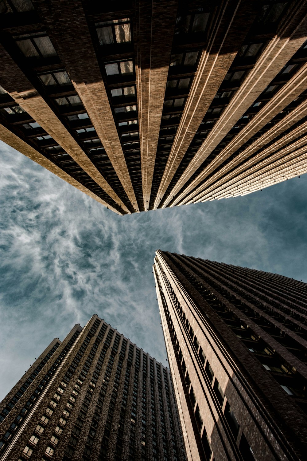 low angle photograph of building