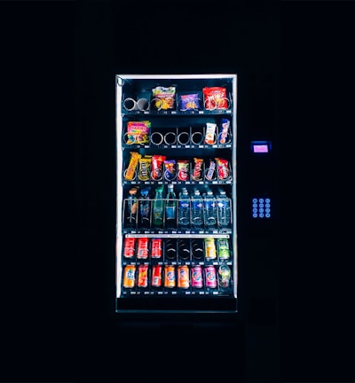 grey vending machine